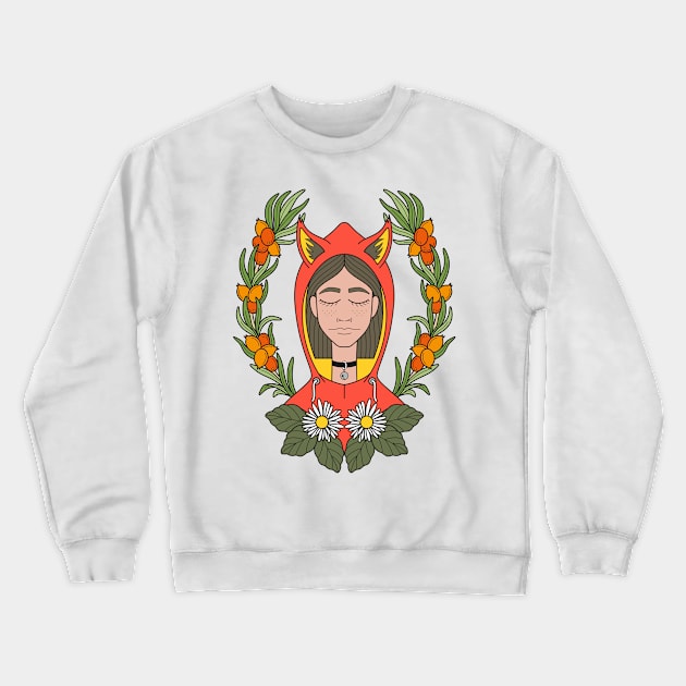 Little Red riding hood Crewneck Sweatshirt by freshinkstain